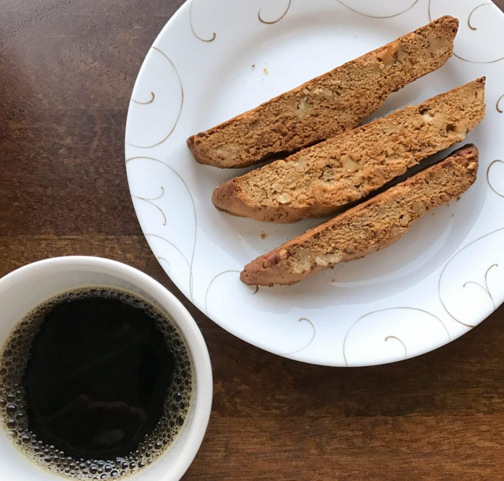 maple walnut biscotti