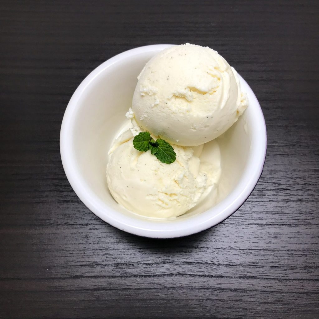 Bourbon Vanilla Bean Ice Cream top view