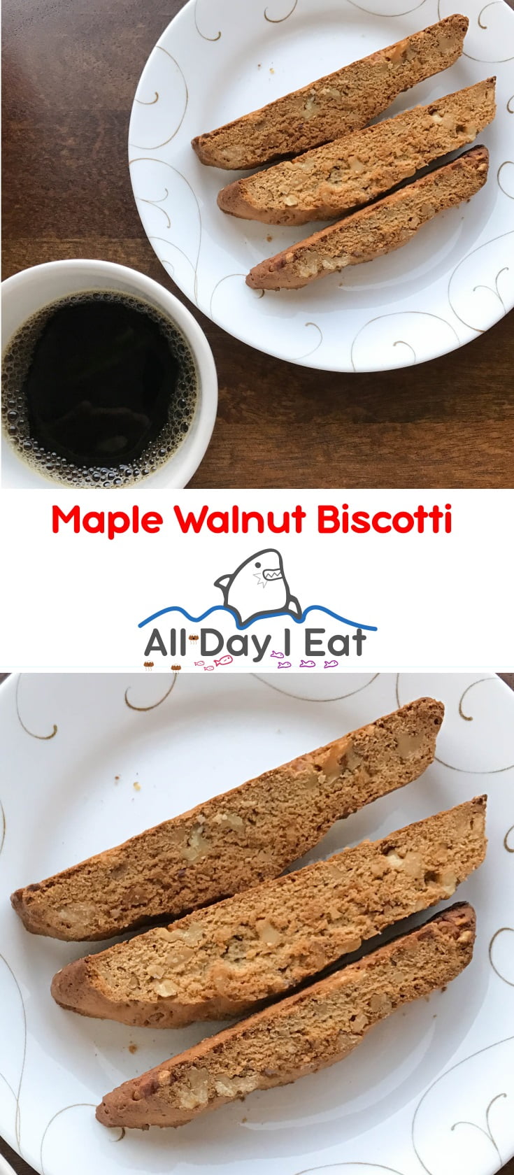 Maple Walnut Biscotti | www.alldayieat.com