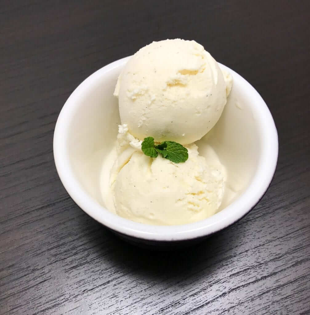 Bourbon Vanilla Bean Ice Cream closeup