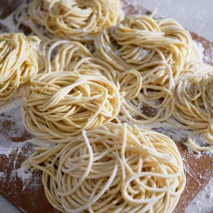 Creamy Mentaiko Pasta with Fresh Spaghetti - all day i eat like a shark