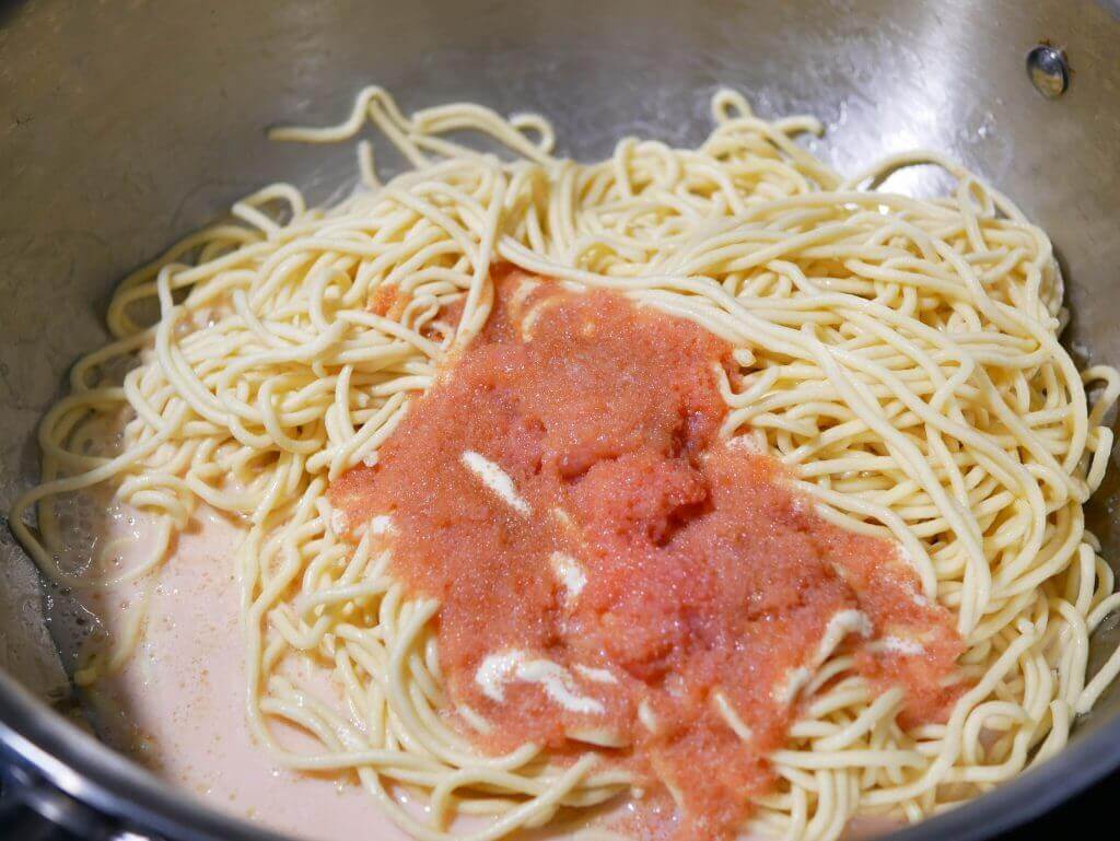 Creamy Mentaiko Pasta with Fresh Spaghetti