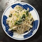 daikon salad with bean sprouts and spinach-2