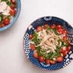 Cold Somen Noodles - With Shiso, Tomatoes and Chicken_