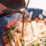 Cold Somen Noodles - With Shiso, Tomatoes and Chicken_