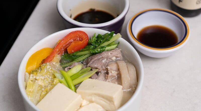 japanese soy milk hot pot tonyuu nabe with pork and tofu-2