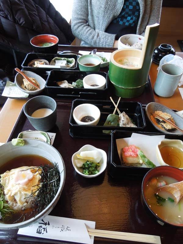 japanese food in a table