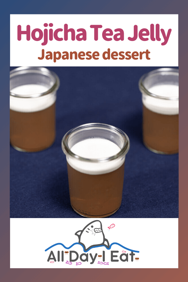 Hojicha Tea Jelly (Japanese dessert)