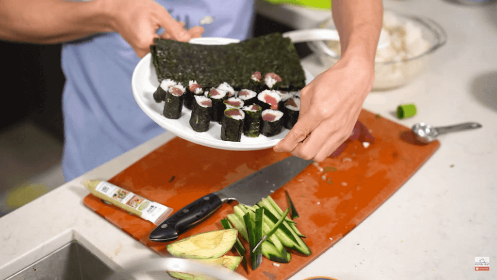 homemade makizushi tuna