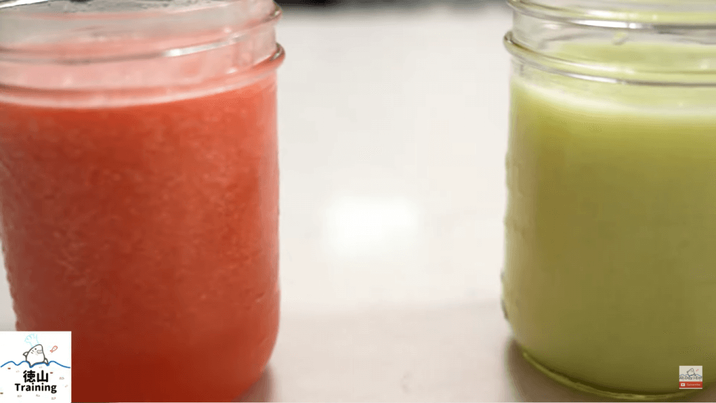 watermelon and honeydew amakoji smoothies