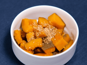 Kabocha nimono (Simmered kabocha squash)