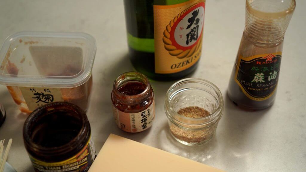 ingredients for tantanmen