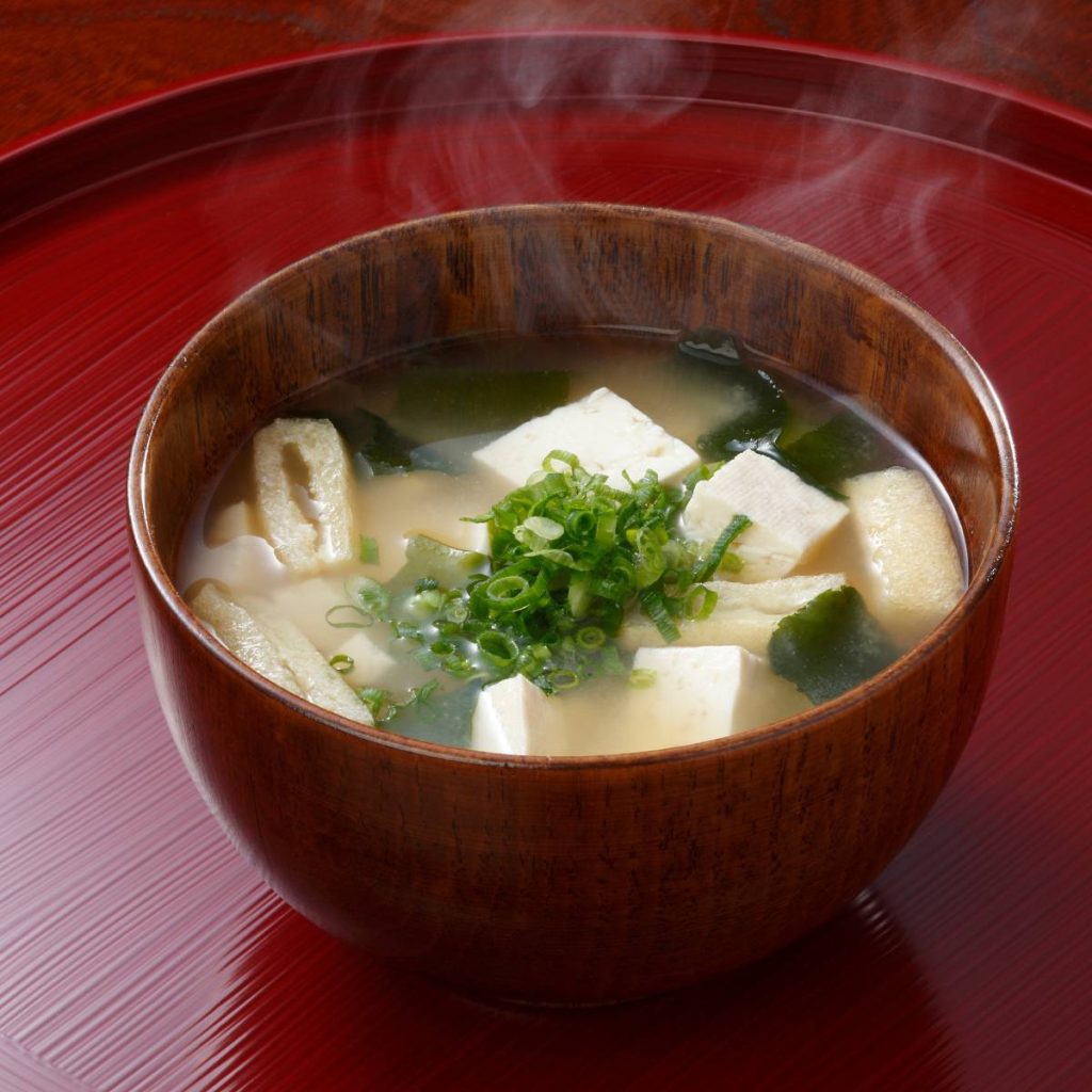 miso soup with tofu