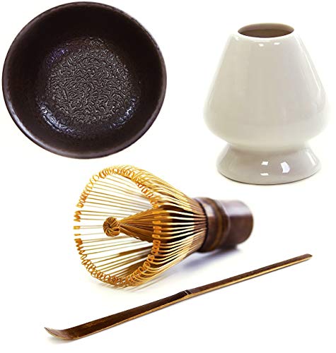Matcha Whisk Set - Matcha Whisk, Traditional Scoop, Tea Spoon. Handmade  From Natural Bamboo 