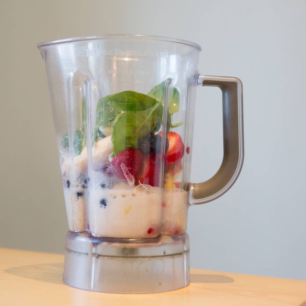 creating healthy food using vitamix blender