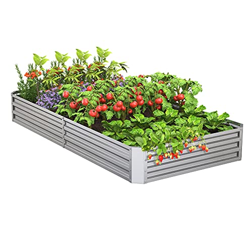 galvanized steel raised garden bed