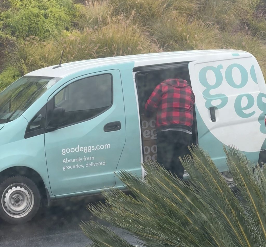 good eggs delivery van