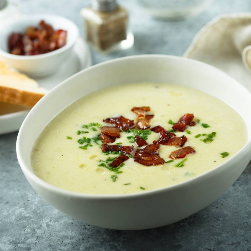 Asparagus Soup with Protein