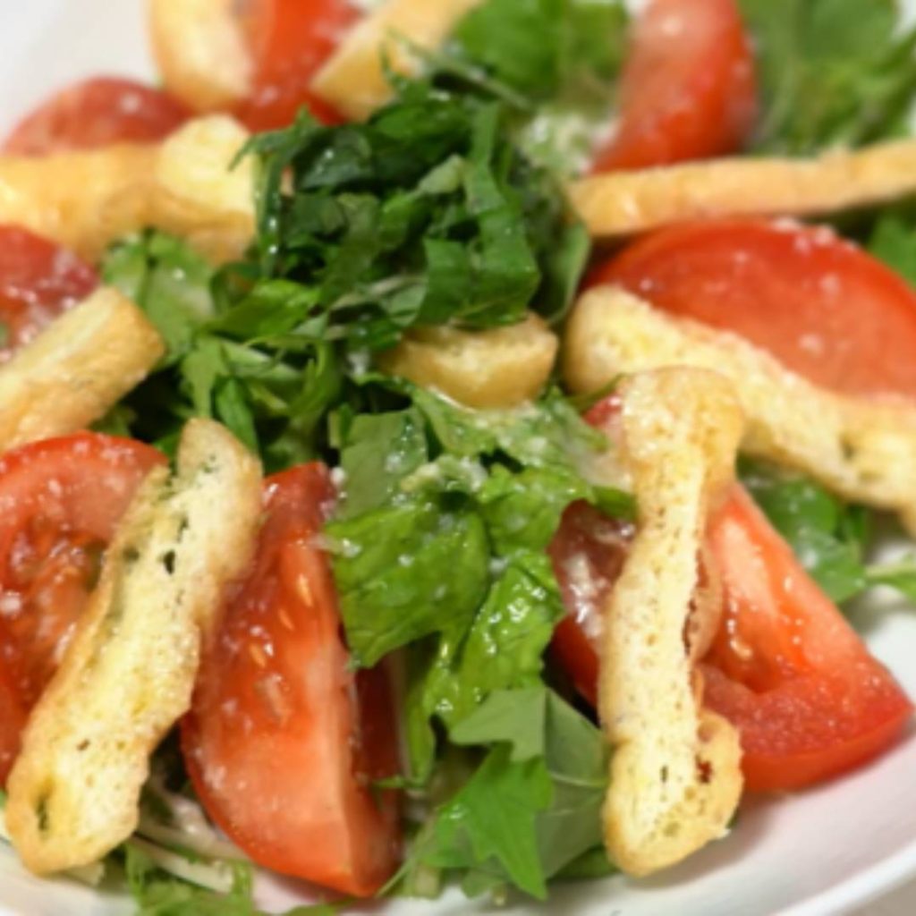 Japanese Style Mizuna Salad with Shiokoji Dressing