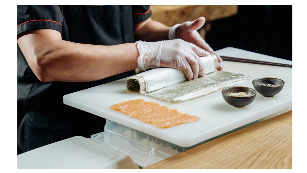 How to roll sushi with a mat