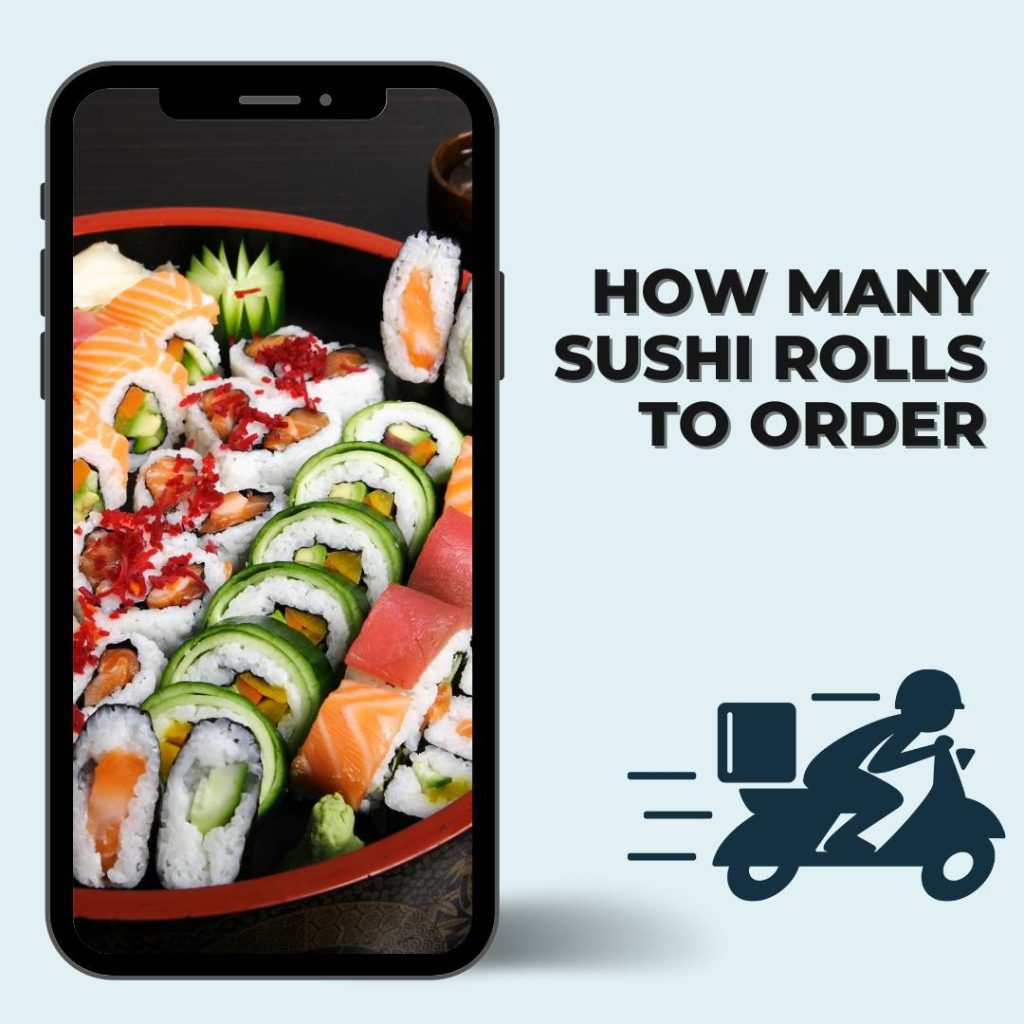 Ordering sushi rolls.