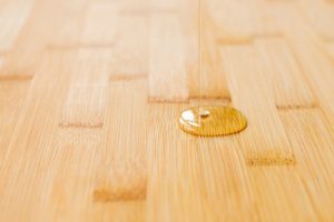 Seasoning of a cutting board showing what to do before using wood cutting board