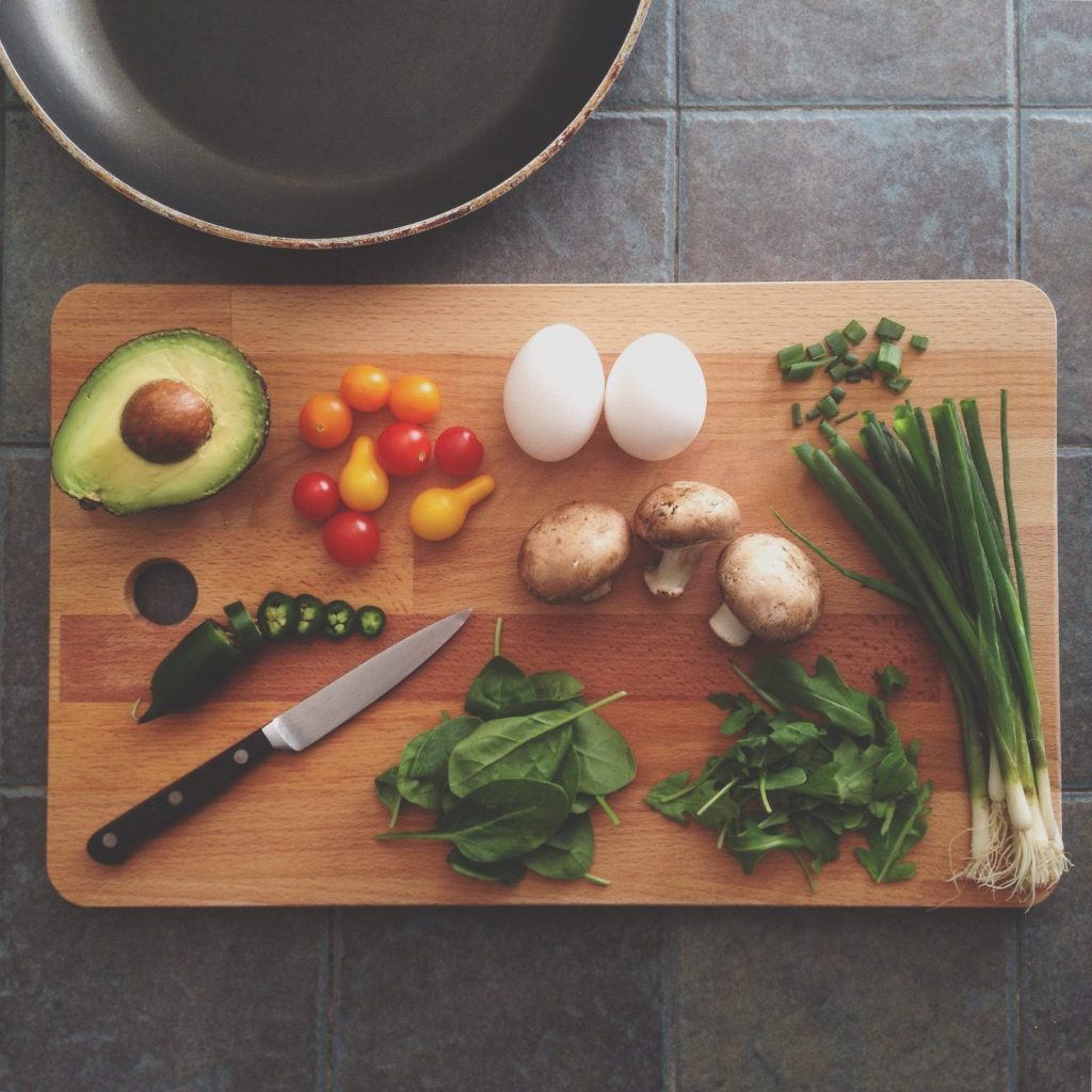 An image showcasing a durable, non-porous cutting board made from high-density polyethylene, with a textured surface to prevent slipping