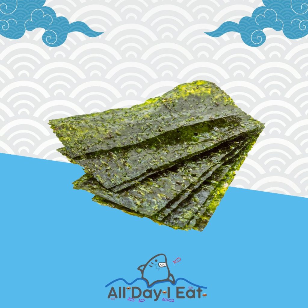 The image shows sheets of nori.