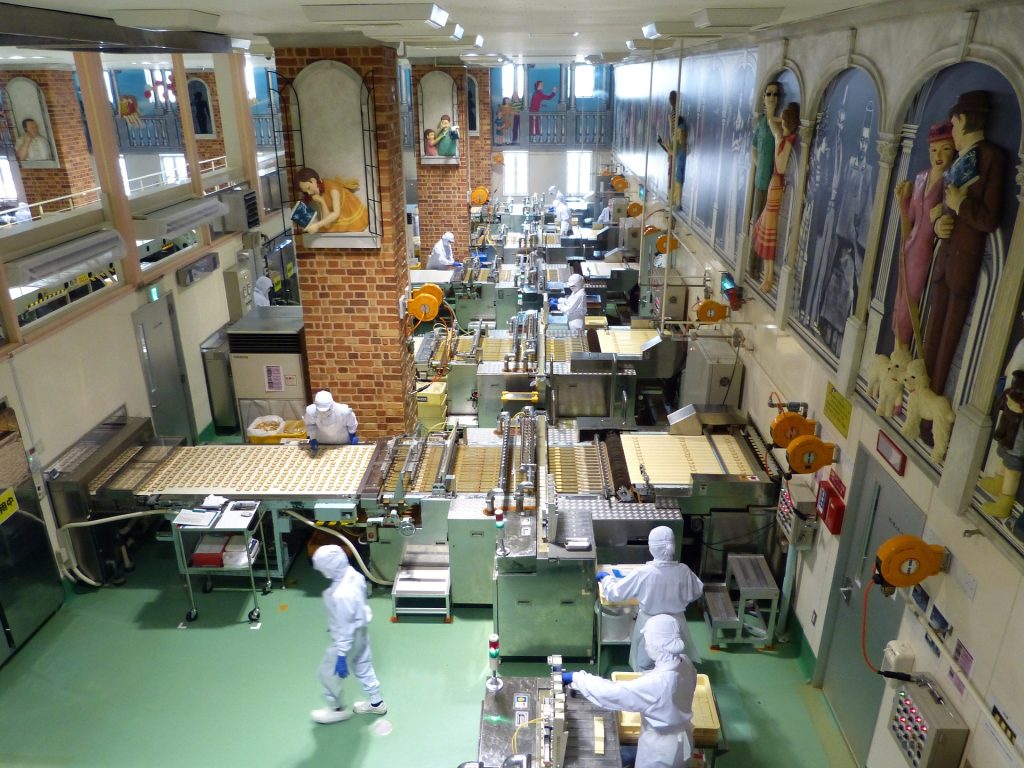 People working in a Hokkaido factory.