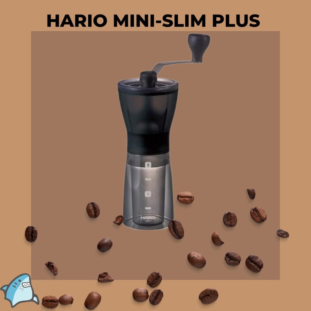 Hario Mini-Slim Plus coffee grinder.