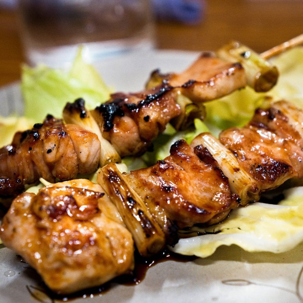 yakitori chicken skewer