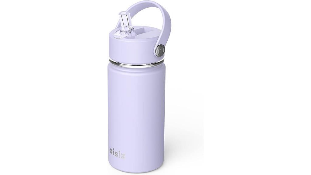 14oz vacuum insulated water bottle with straw lid