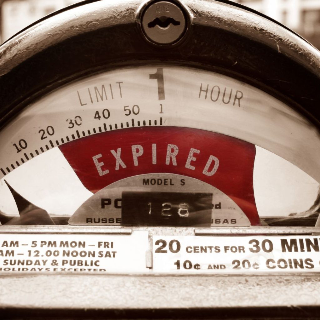 A meter shows the word "expired" and an expiration time limit.