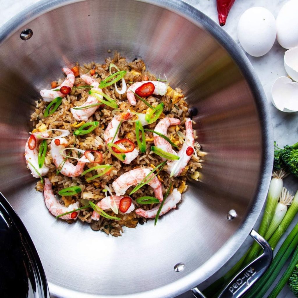 https://alldayieat.com/wp-content/uploads/2023/10/3-Fried-rice-and-shrimp-rest-on-an-All-Clad-wok.-Photo-courtesy-of-Amazon-1024x1024.jpg