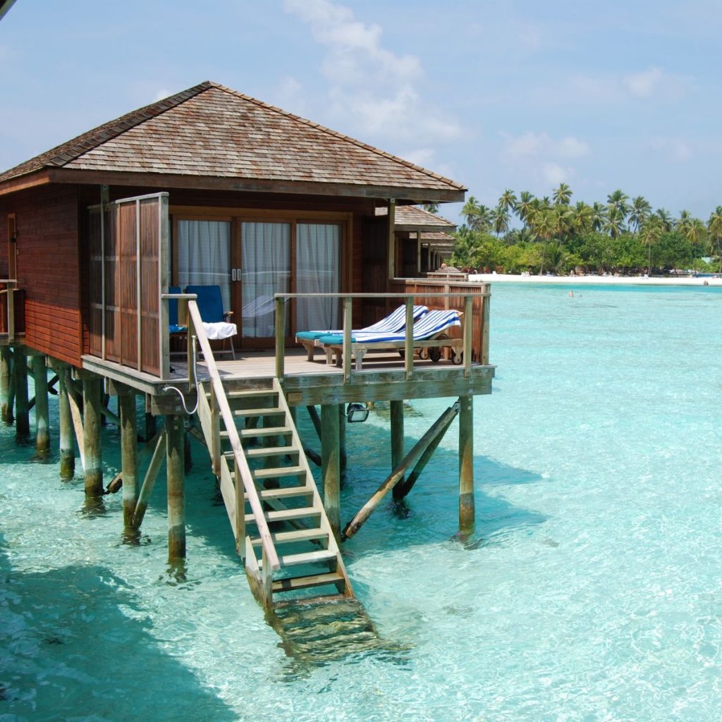 An overwater bungalow