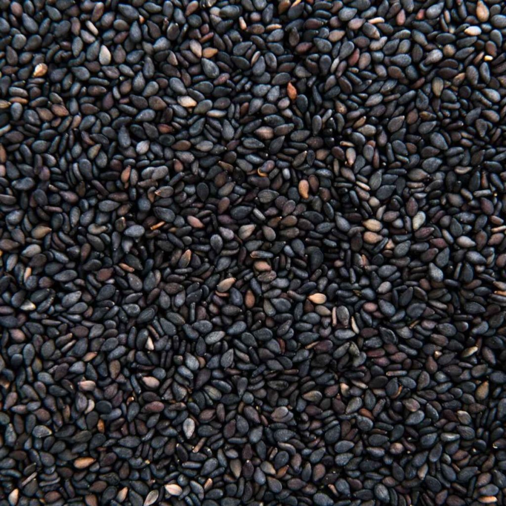 Assorted black sesame seeds