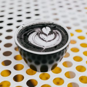 Black sesame latte