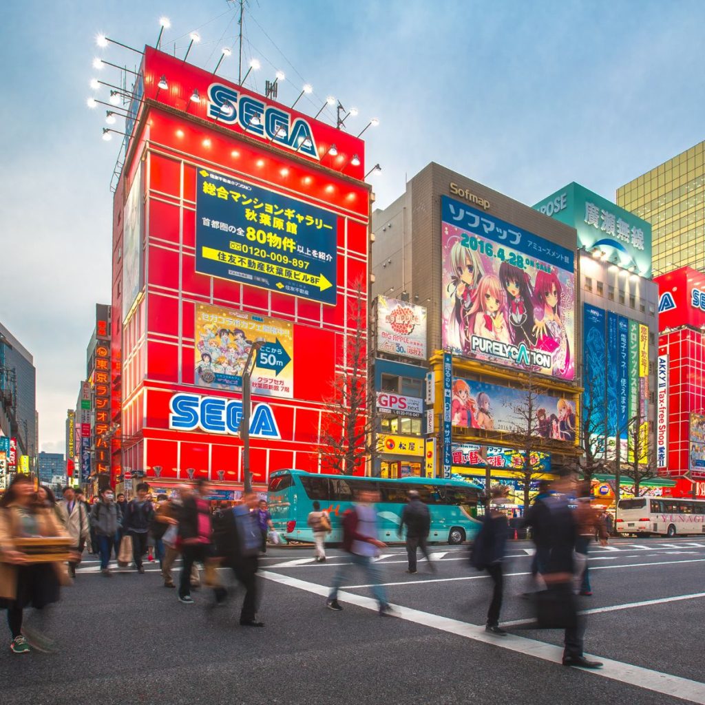 bustling city of tokyo