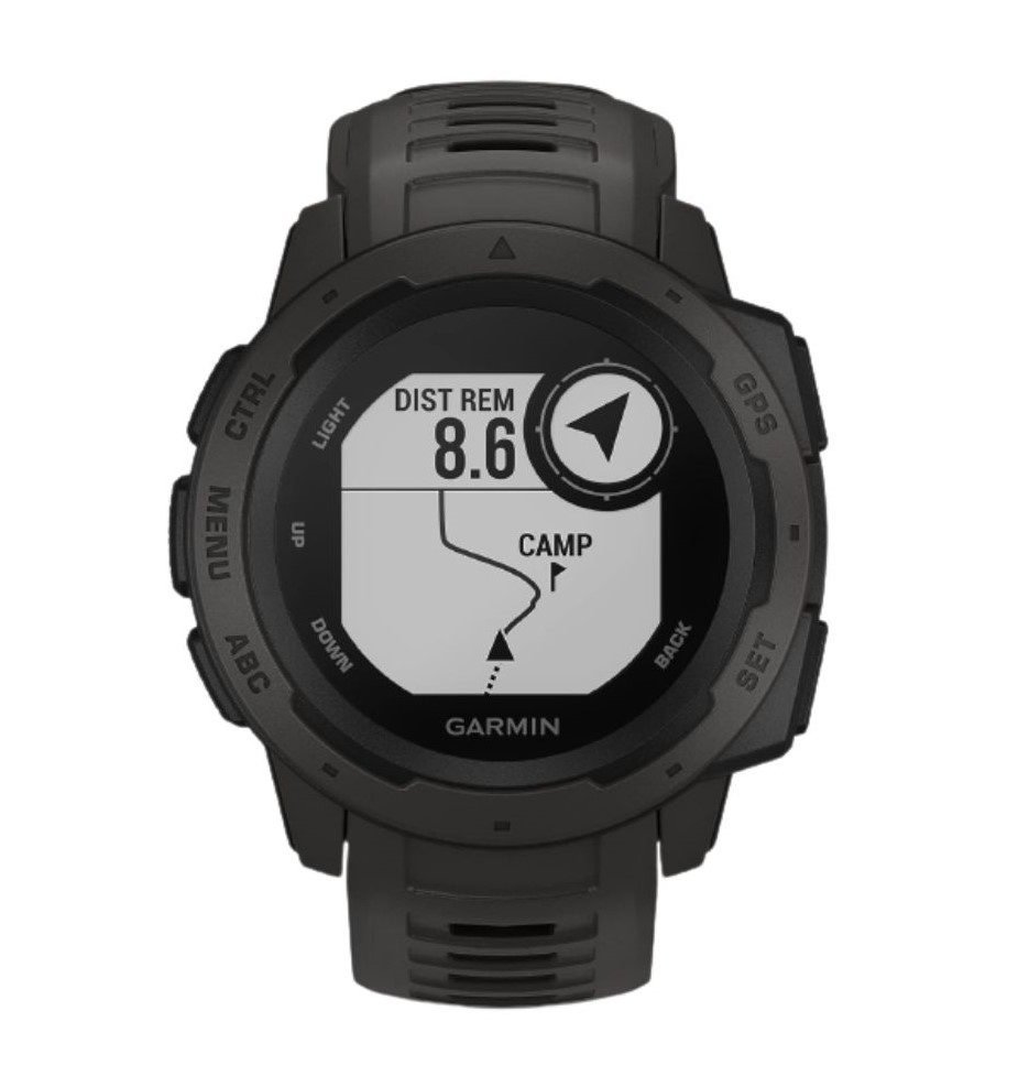 a black rugged outdoor watch