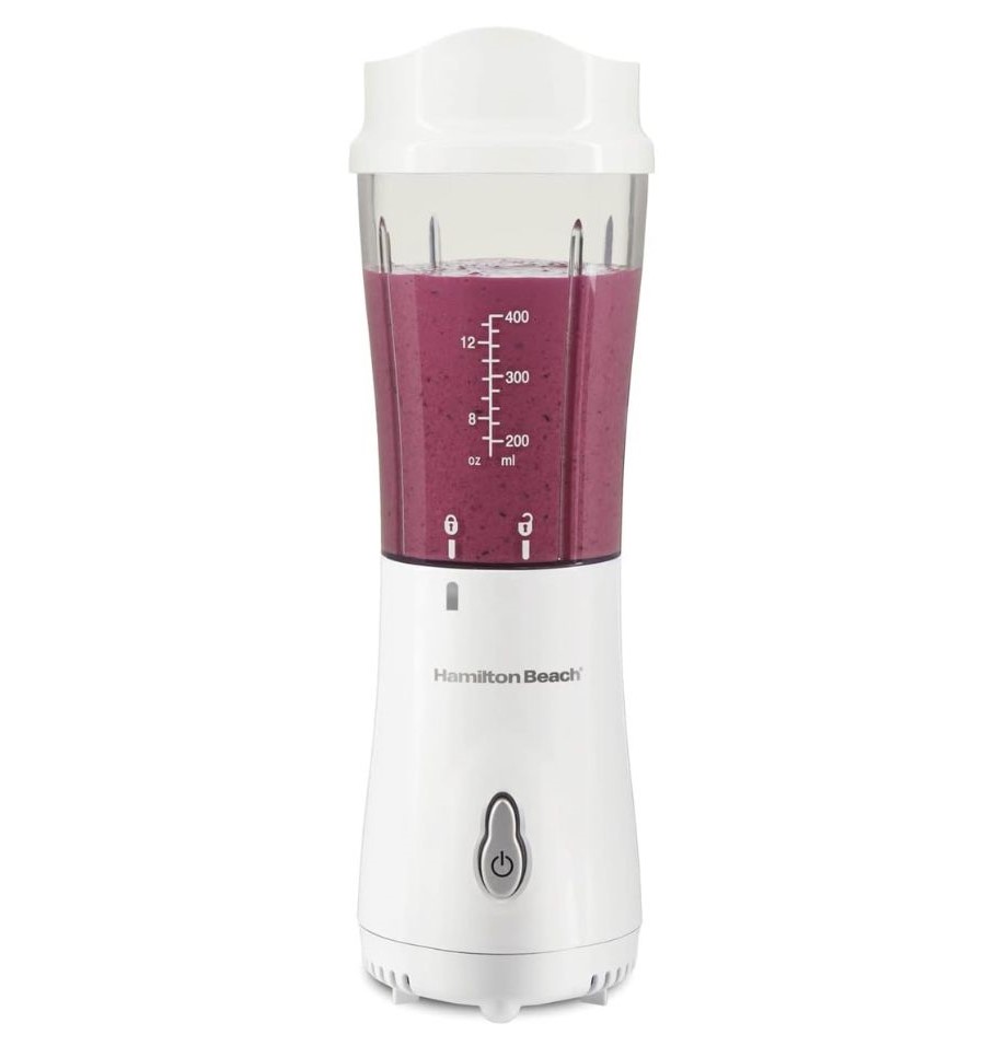  Ninja BN401 Nutri Pro Compact Personal Blender, Auto-iQ  Technology, 1100-Peak-Watts, for Frozen Drinks, Smoothies, Sauces & More,  with (2) 24-oz. To-Go Cups & Spout Lids, Cloud Silver: Home & Kitchen
