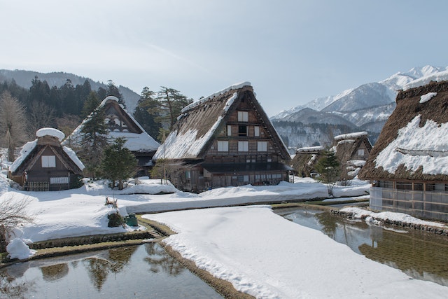 Solo Japan Travel featuring Houses in Shirakawa-go during Winter