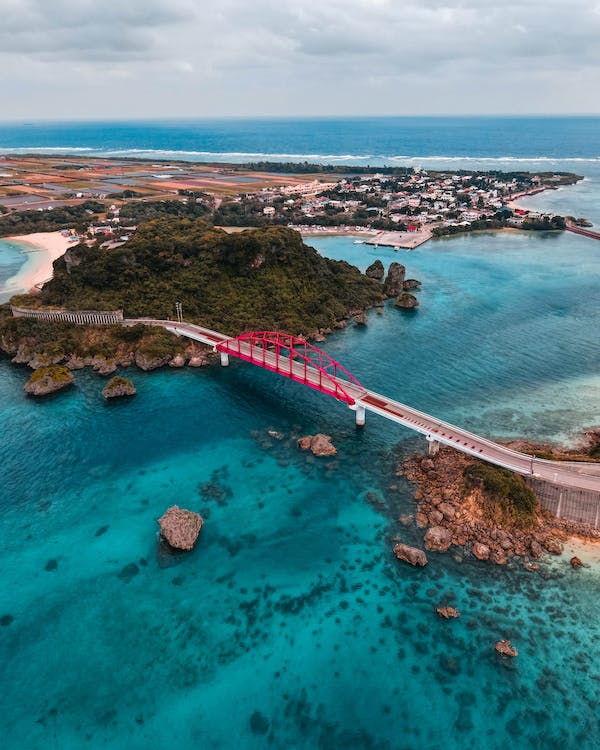 Is Okinawa Part of Japan featuring the Ikei Bridge connecting Ikei and Miyago Islands in Okinawa