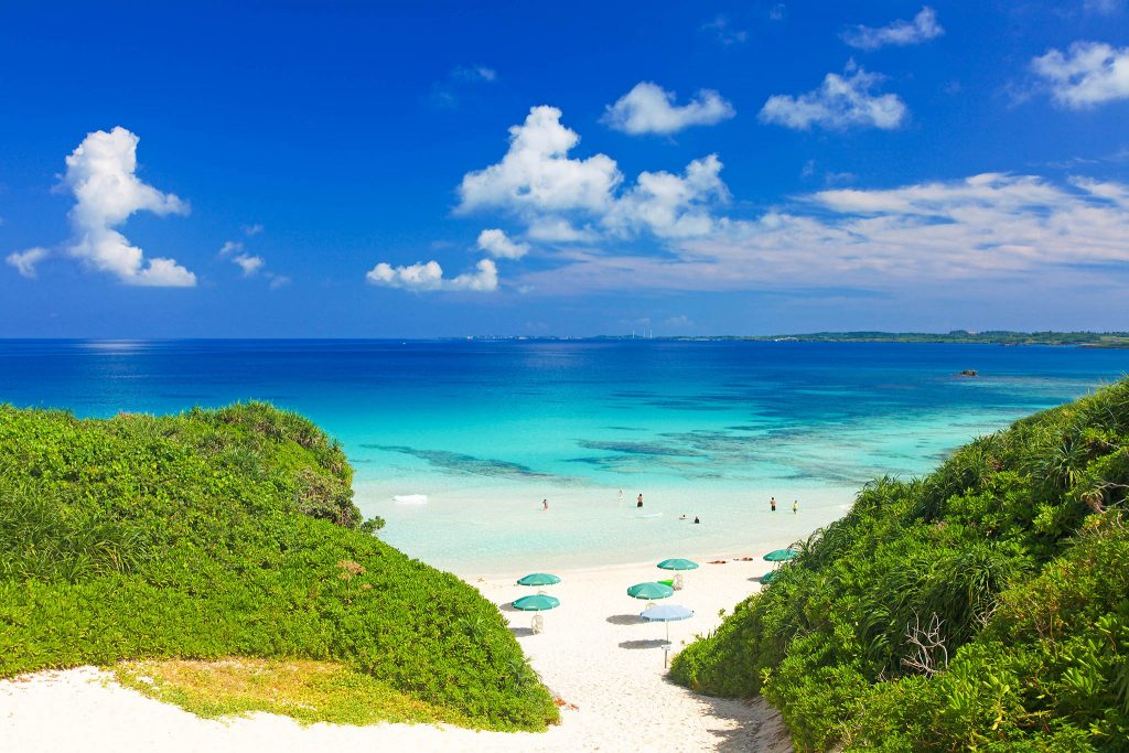 View of the Miyako Island in Okinawa Japan