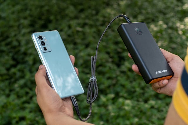 Japan Travel Gift Ideas featuring a mobile phone being charged by a portable powerbank