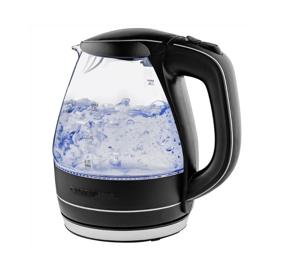 a Glass Electric Kettle with water