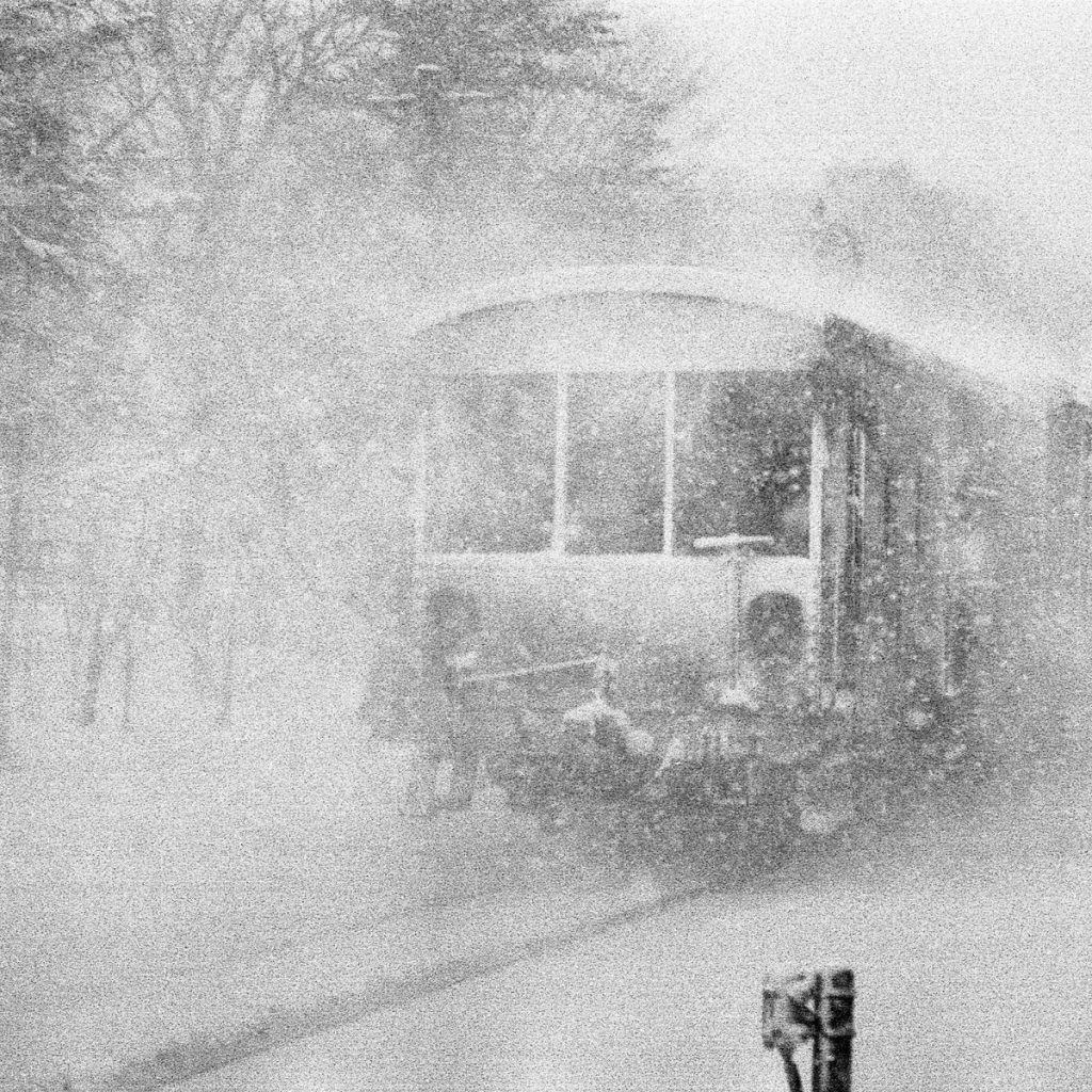 Snowstorm Hakodate main line