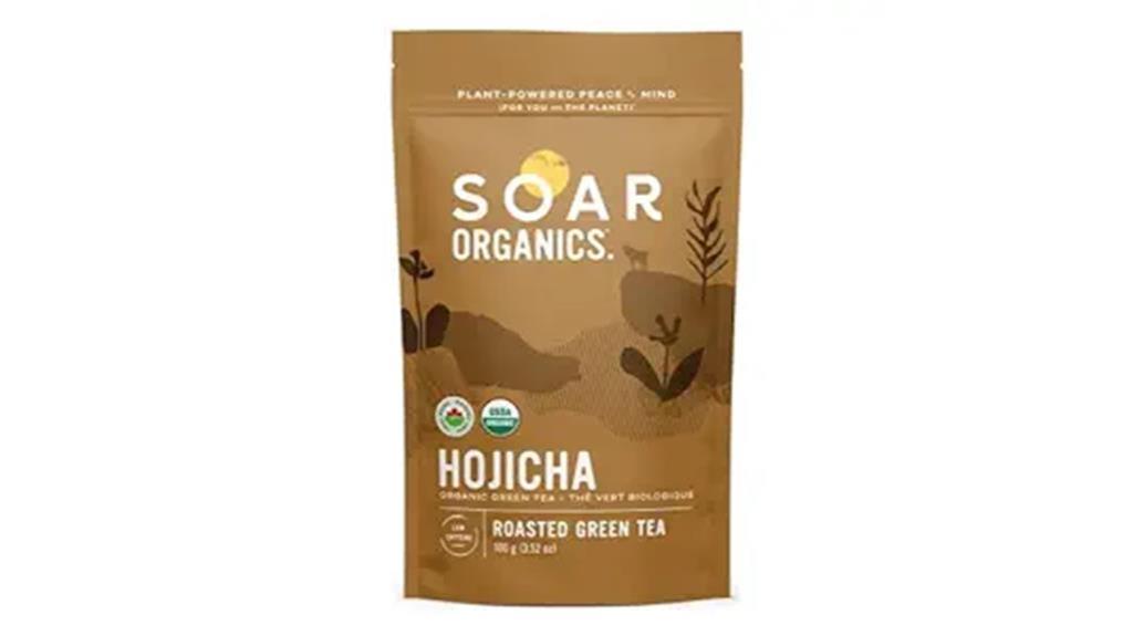 earthy and intense hojicha