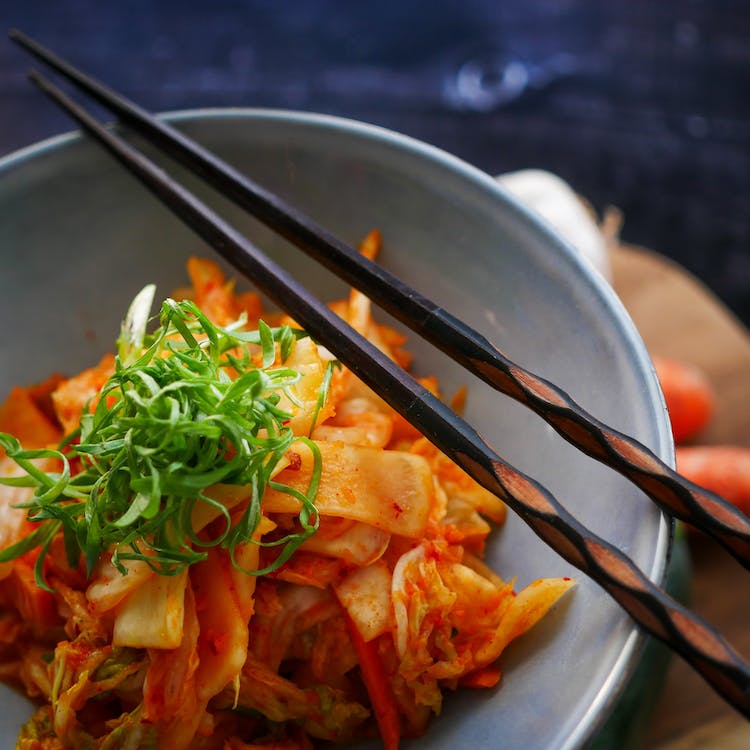 kimchi in a bowl