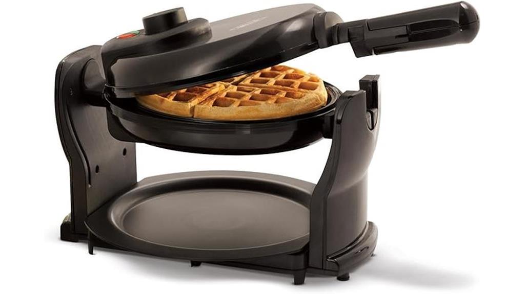 DASH DMW001BK Mini Maker for Individual Waffles, Hash Browns, Keto Chaffles  with Easy to Clean, Non-Stick Surfaces, 4 Inch, Black