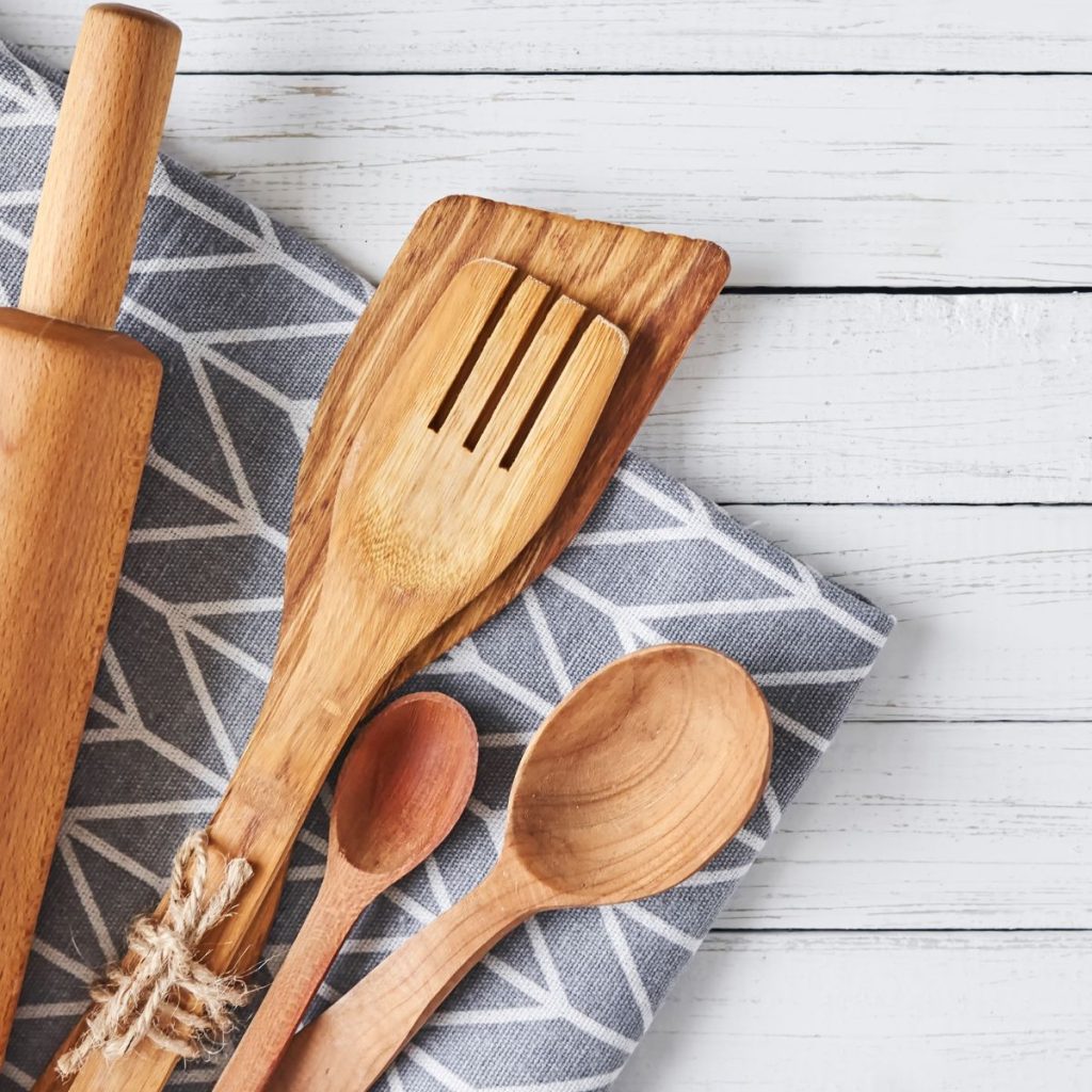 Cherry wood cooking utensils